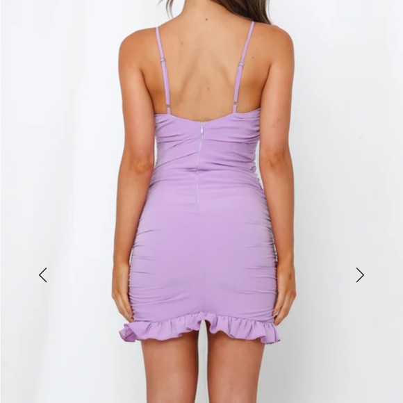 Elegant Purple Women's Dress - Picture 5 of 5